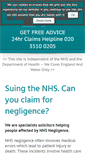 Mobile Screenshot of nhsnegligence.co.uk