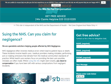 Tablet Screenshot of nhsnegligence.co.uk